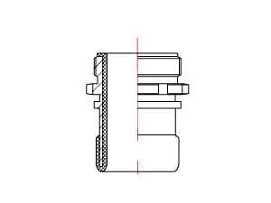 PTFE lined BSP/NPT connector